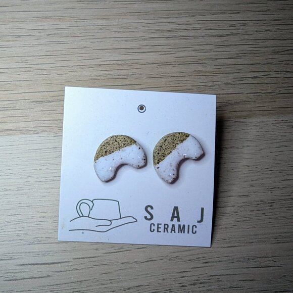 SAJ Ceramic Earrings - Picture 1 of 1